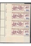ČSSR známky 1829-30 4 Pásky Rohové