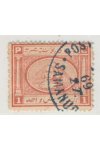 Egypt známky Mi 11 Modré razítko