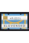 Slovensko známky AT I hodnota 9 Sk DV posun žluté barvy