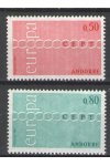 Francouzská Andora známky Mi 232-33