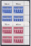 Bundes známky Mi 1210-11 4 Blok Rohový