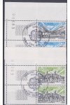 Francouzská Andora známky Mi 369-70 2 Páska