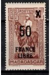 Madagaskar známky Yv 258 přetisk France Libre