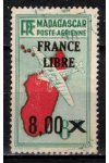 Madagaskar známky Yv PA 54 přetisk France Libre