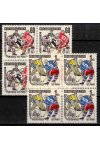 ČSSR známky 1953-4 Čtyřbloky