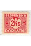 Slovensko známky DL 9 svislý rastr