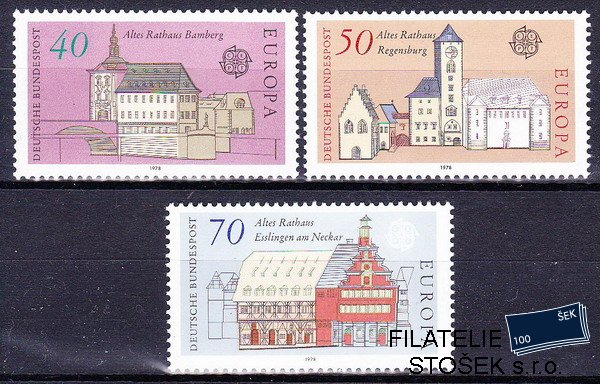 Německo známky Mi 0969-71