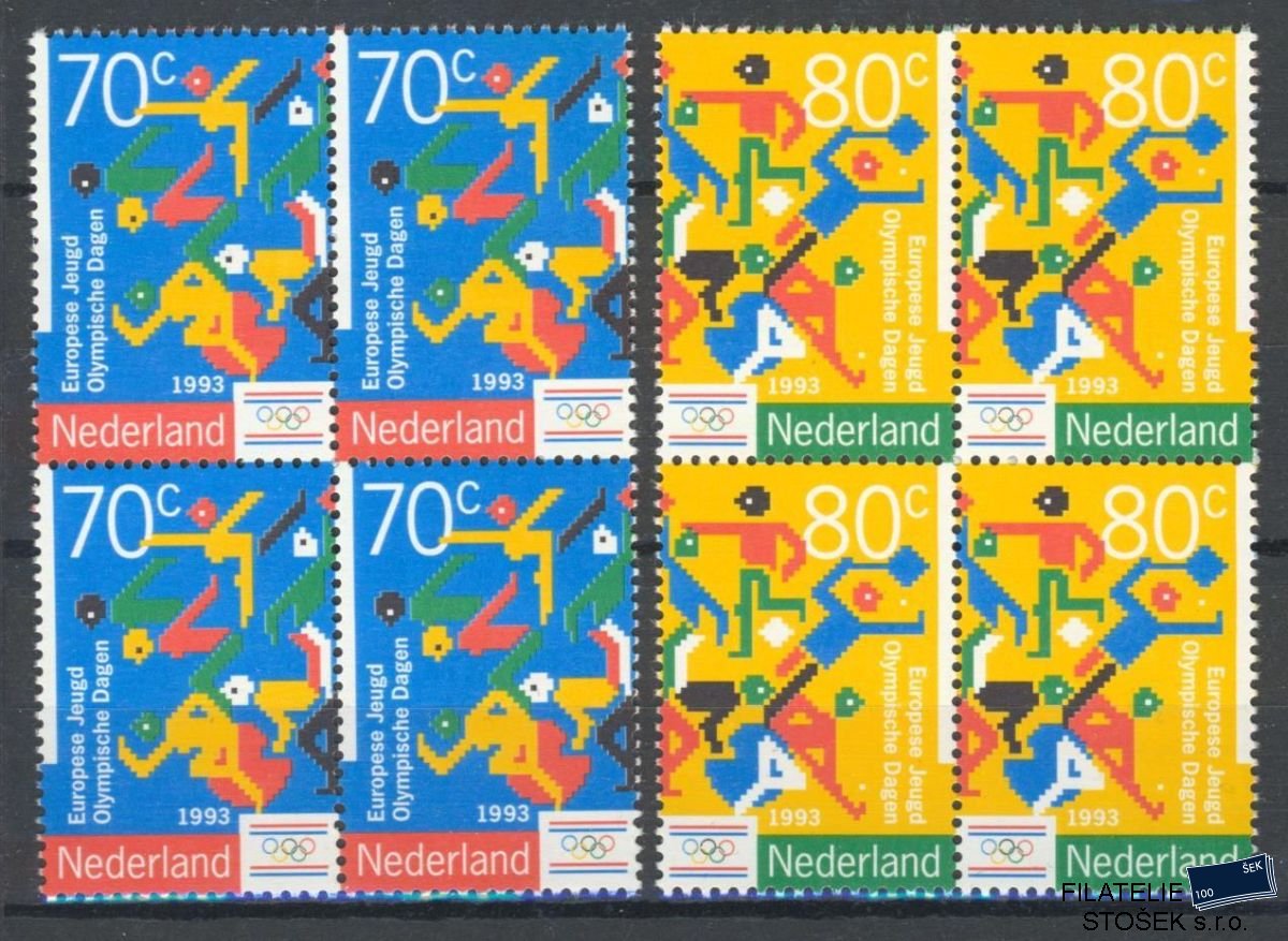 Holandsko známky Mi 1479-80 Čtyřbloky