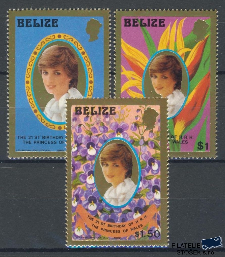 Belize známky Mi 634-6