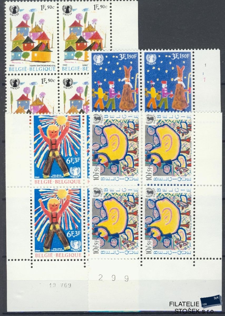 Belgie známky Mi 1551-54 4 Blok