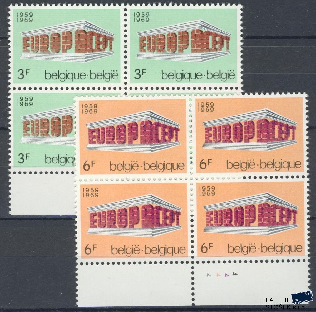 Belgie známky Mi 1546-47 4 Blok