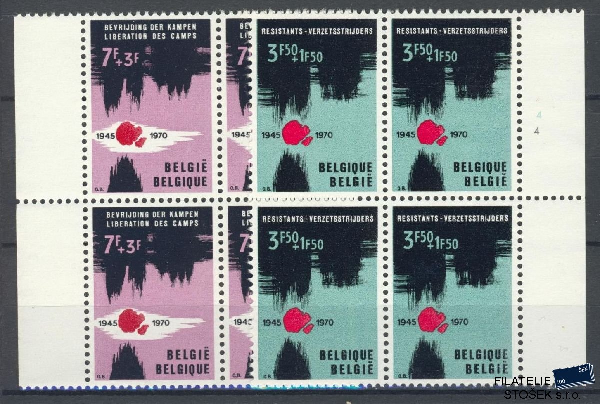 Belgie známky Mi 1598-99 4 Blok