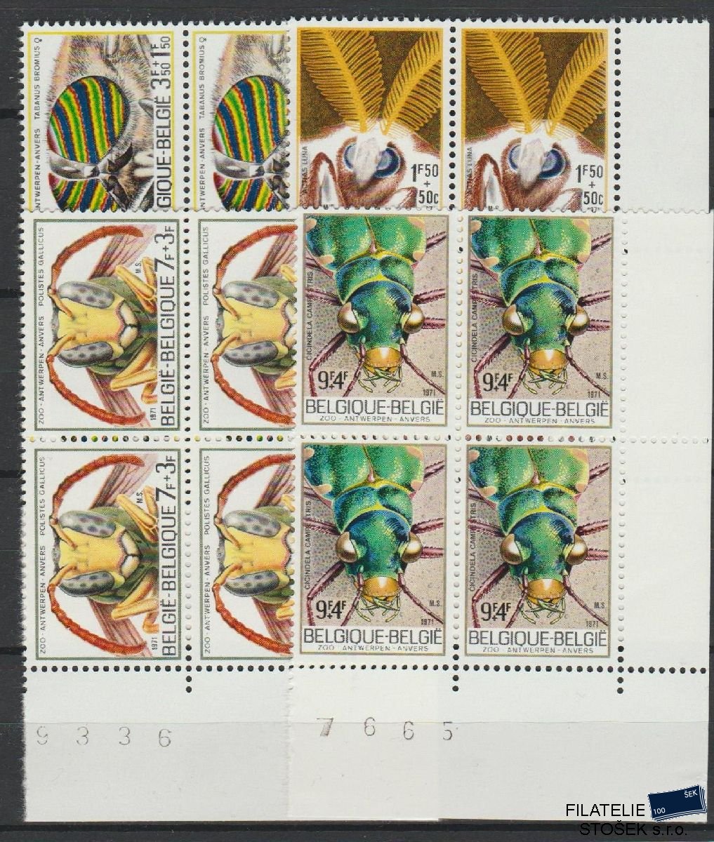 Belgie známky Mi 1663-66 4 Blok