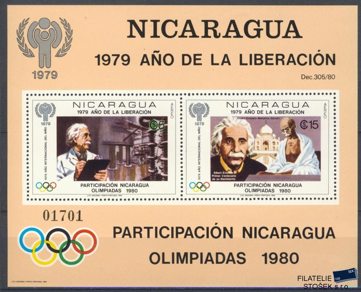 Nicaragua známky Mi Bl.113