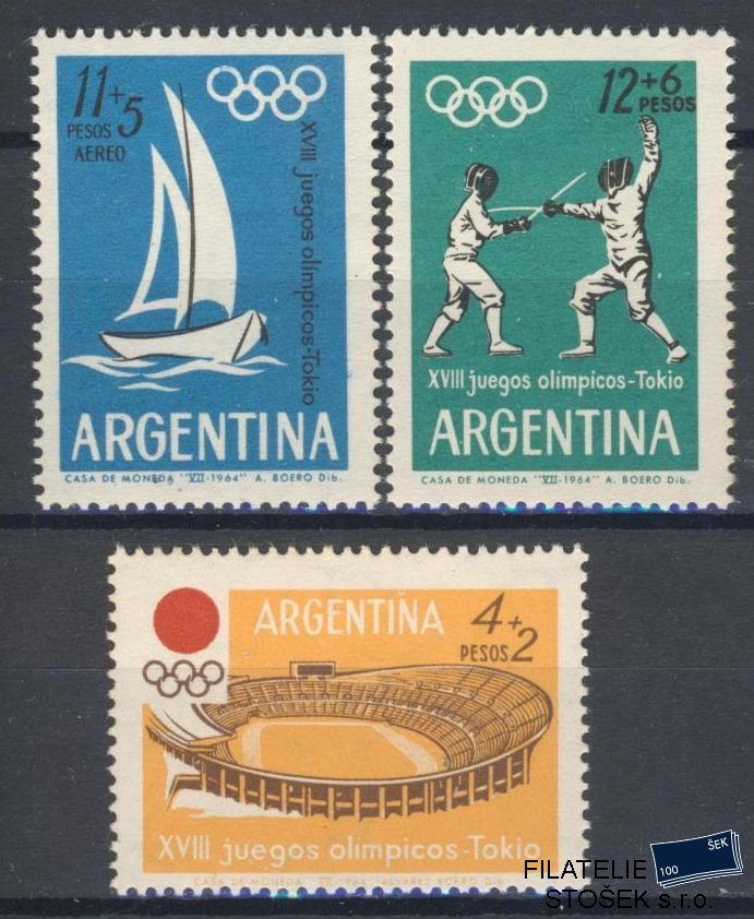 Argentina známky Mi 843-5