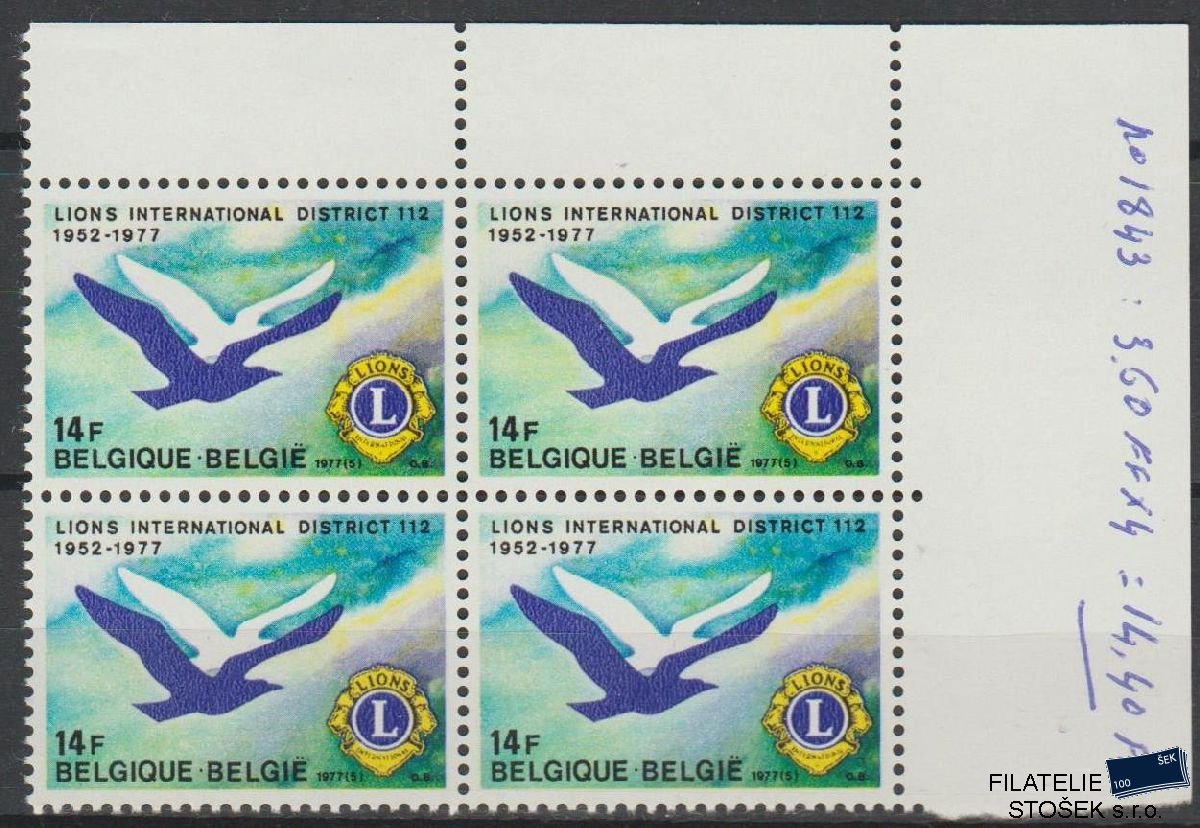 Belgie známky Mi 1901 4 Blok