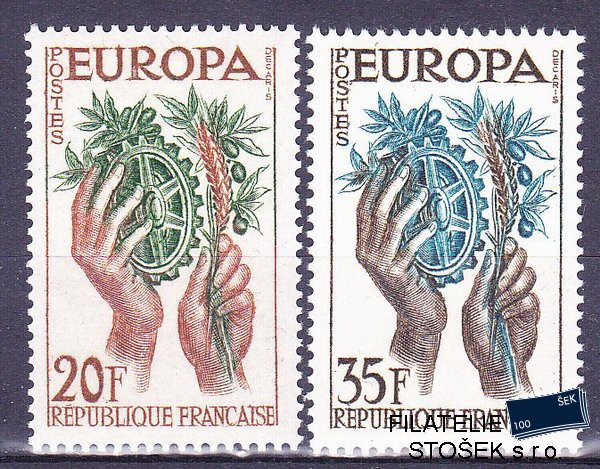 Francie známky Mi 1157-8