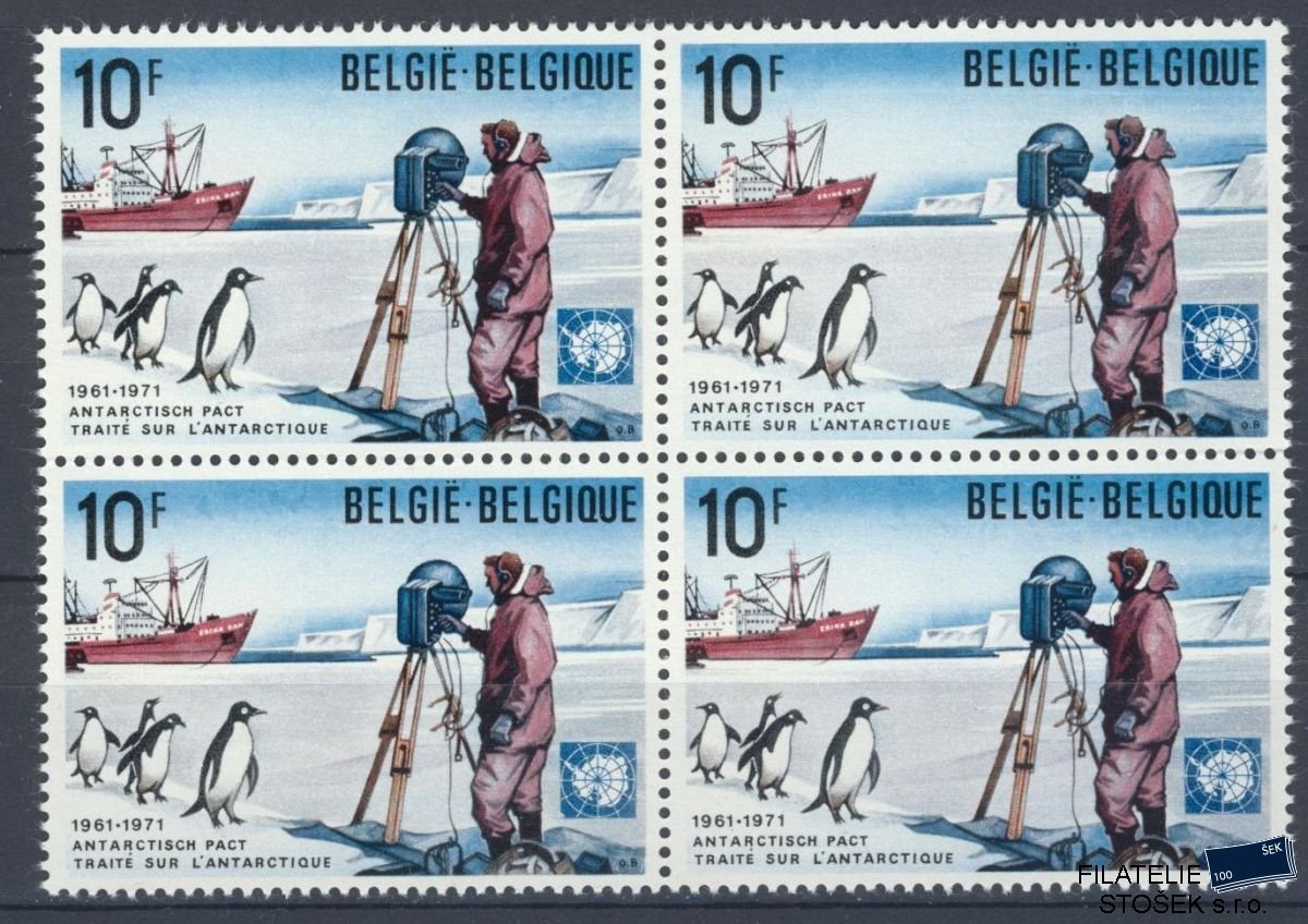 Belgie známky Mi 1643 Čtyřblok