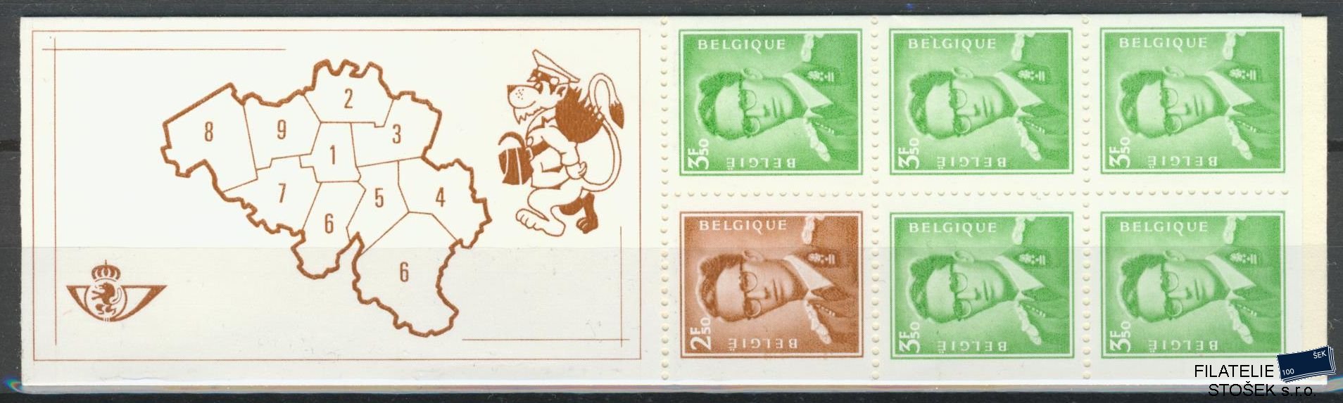 Belgie známky Mi 1622-3 MH 21
