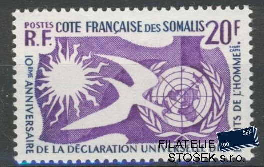 Cote des Somalis známky 1958 Declaration