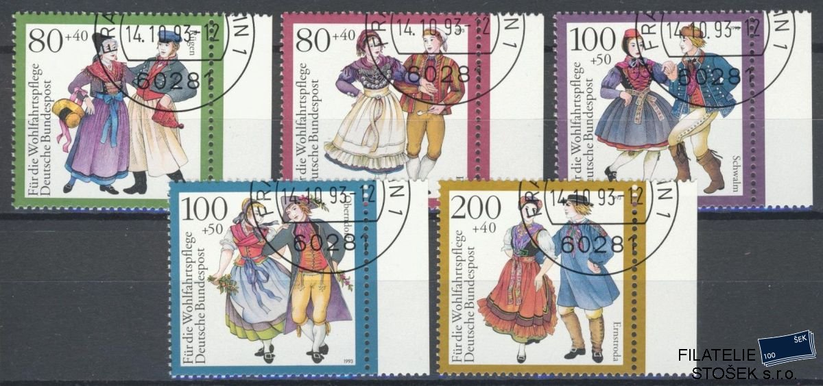 Bundes známky Mi 1696-1700