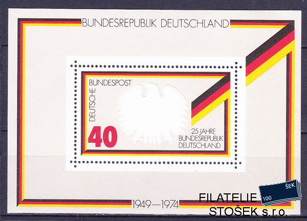 Bundes známky Mi 807 (Bl.10)