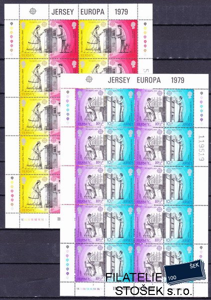 Jersey známky Mi 0192-3 Klb.