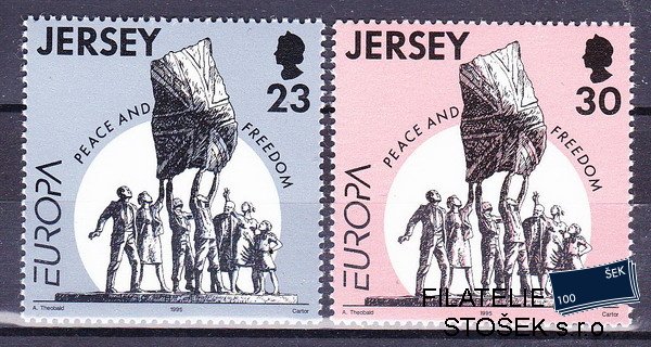 Jersey známky Mi 0693-4