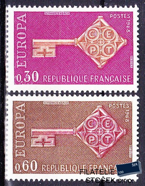 Francie známky Mi 1621-2