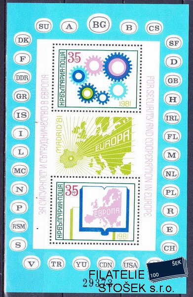 Bulharsko známky Mi 3048-9 (Bl.117)