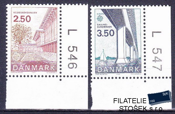 Dánsko známky Mi 0780-1
