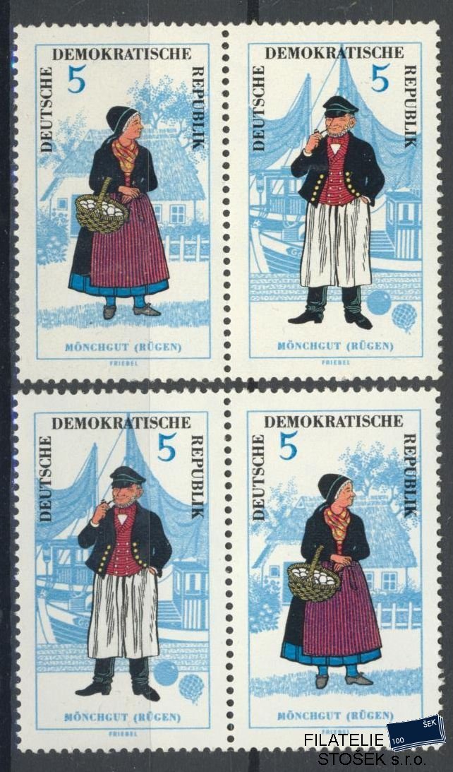 NDR známky Mi 1074 W Zd 144-5