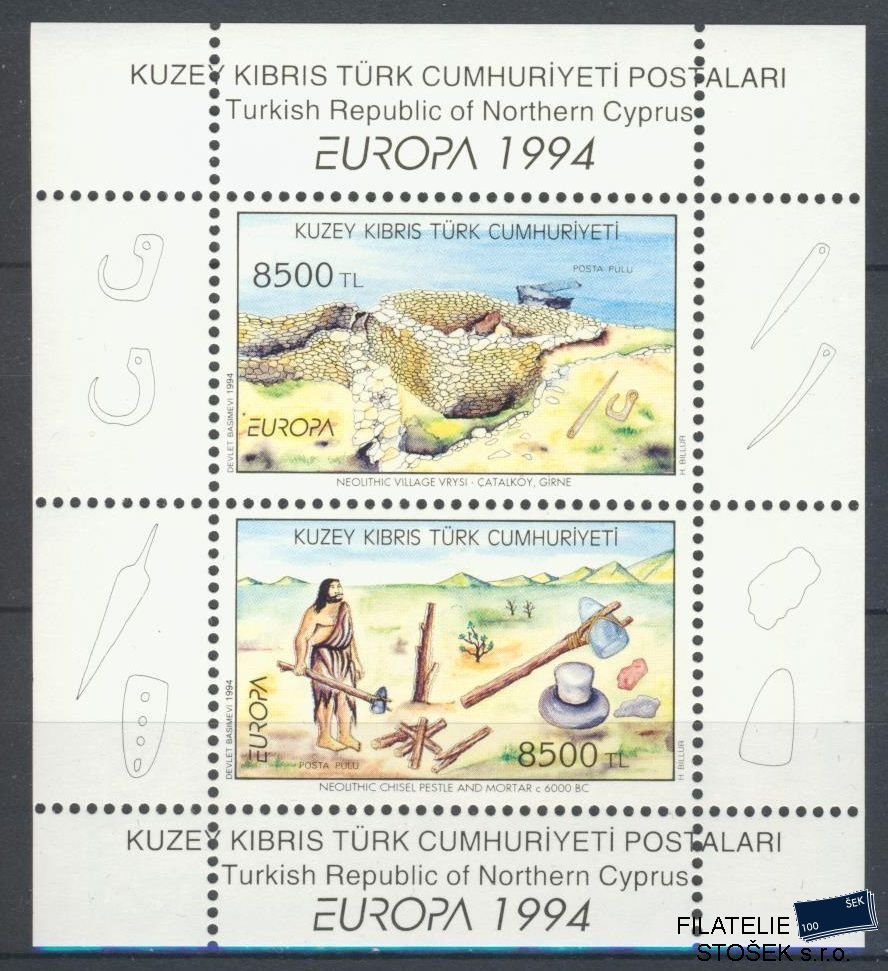 Turecký Kypr známky Mi 0373-4 (Bl.13)