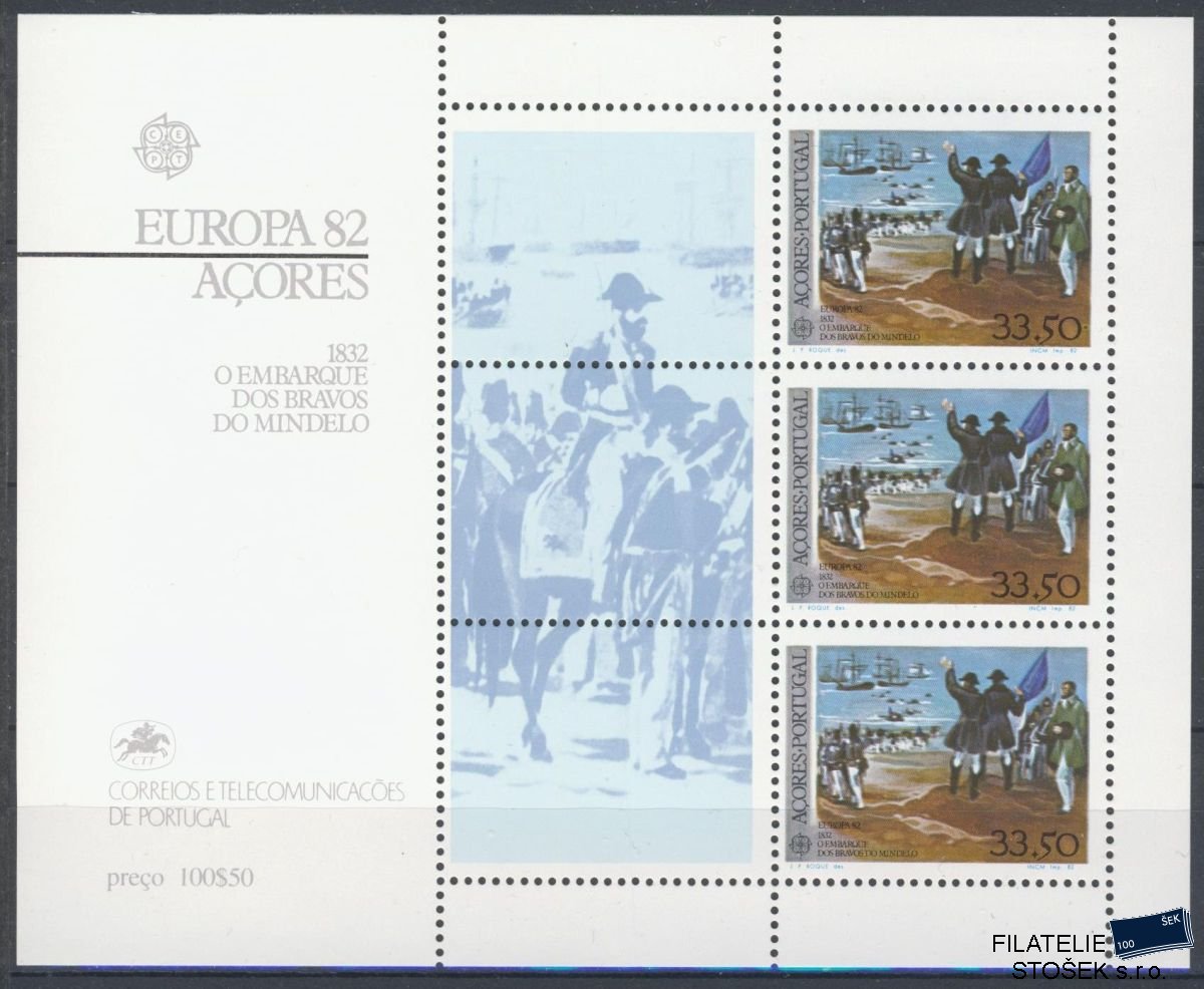 Azorské ostrovy známky Mi 0353 (Bl.3)