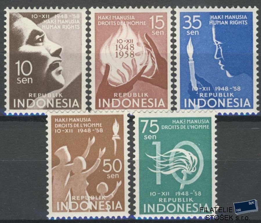 Indonésie známky Mi 232-6