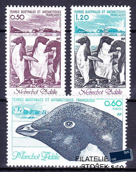 Antarktida francouzská známky Mi 149-51