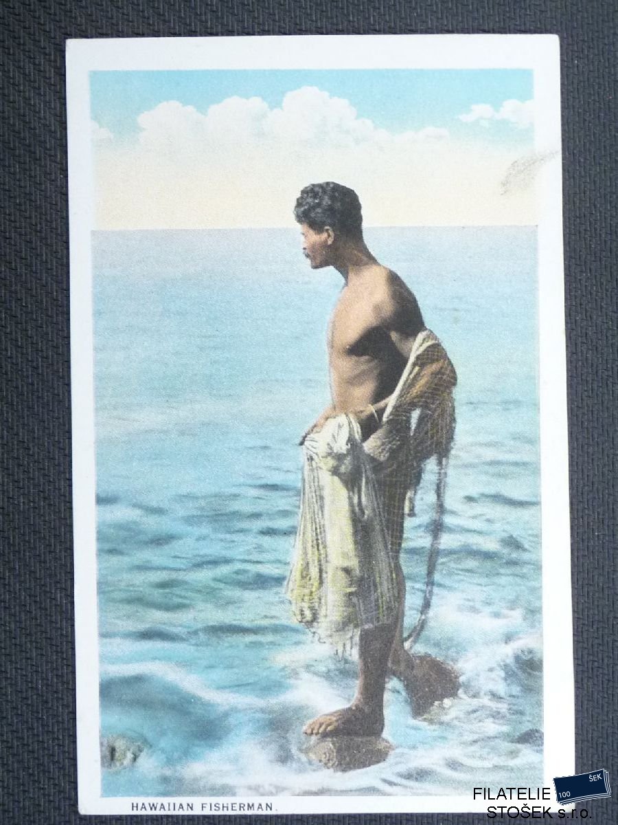 Hawai pohlednice - Rybář