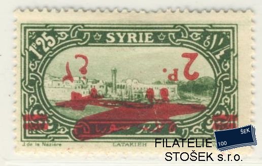 Sýrie známky Yv PA 41b  Převrácený přetisk
