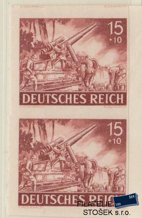 Deutsches Reich známky Mi 837 U 2 Páska