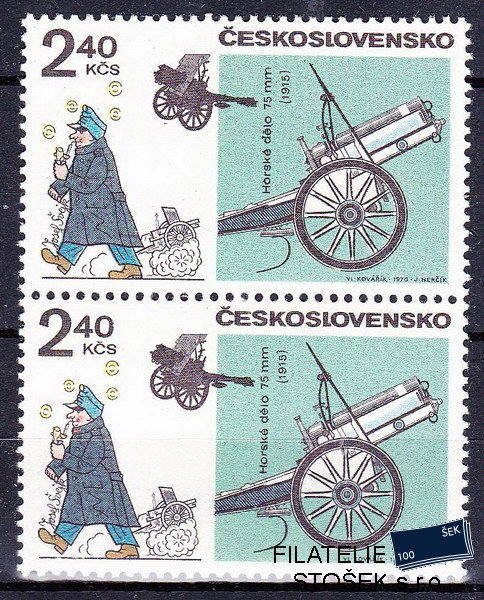 ČSSR známky 1838 Dvoupáska