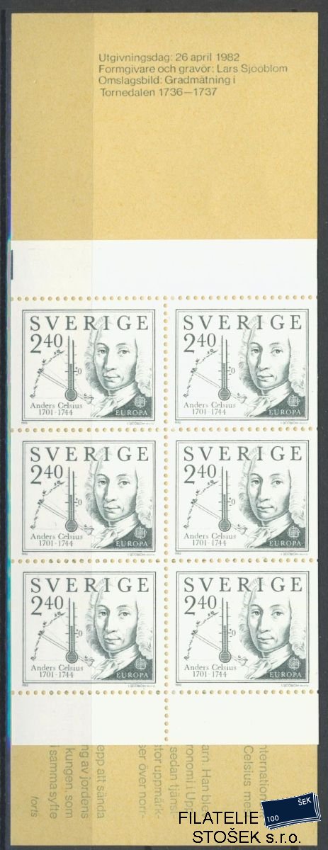 Švédsko známky Mi 1188 MH