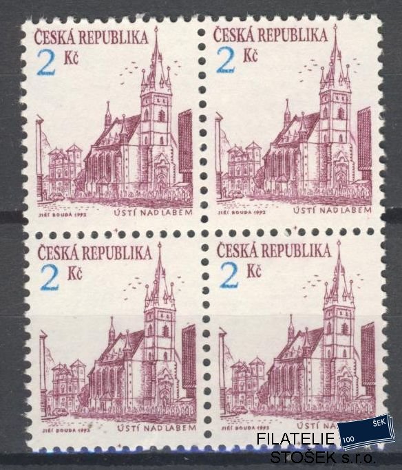 Česká republika známky 13 4 Blok