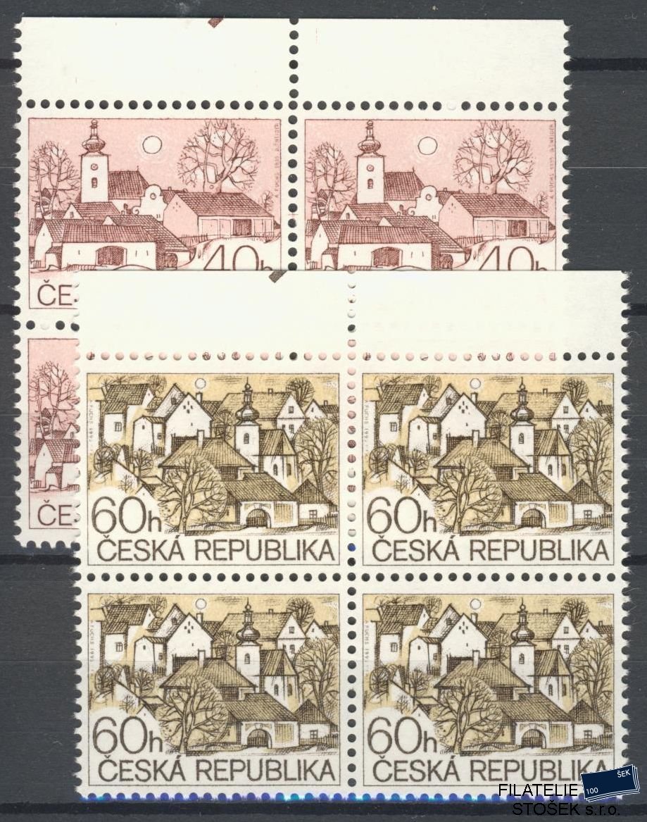 Česká republika známky 70-71 4 Bloky