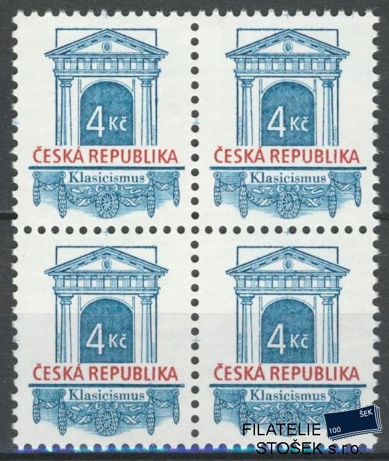 Česká republika známky 118 4 Blok  - Lesklý lep