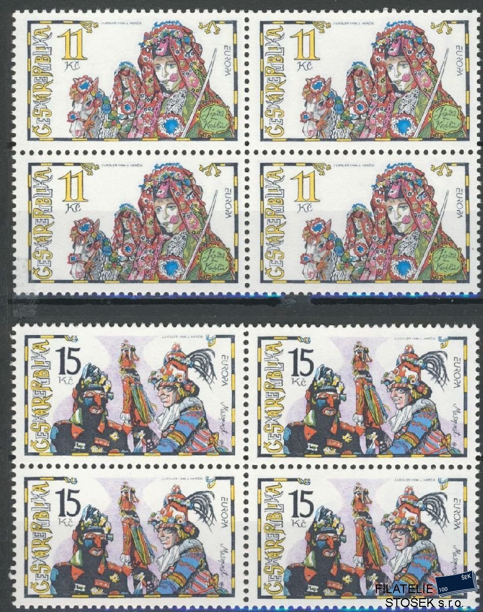 Česká republika známky 183-84 4 Blok