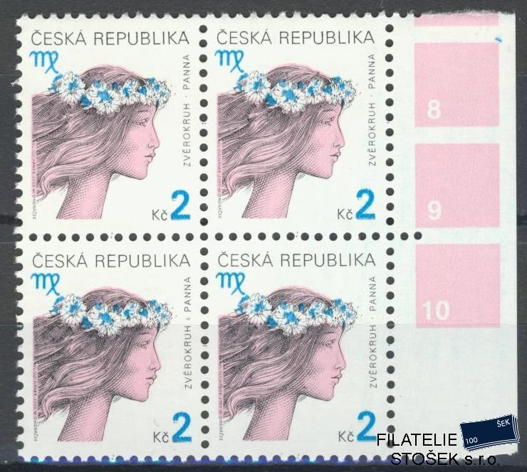 Česká republika známky 258 4 Blok