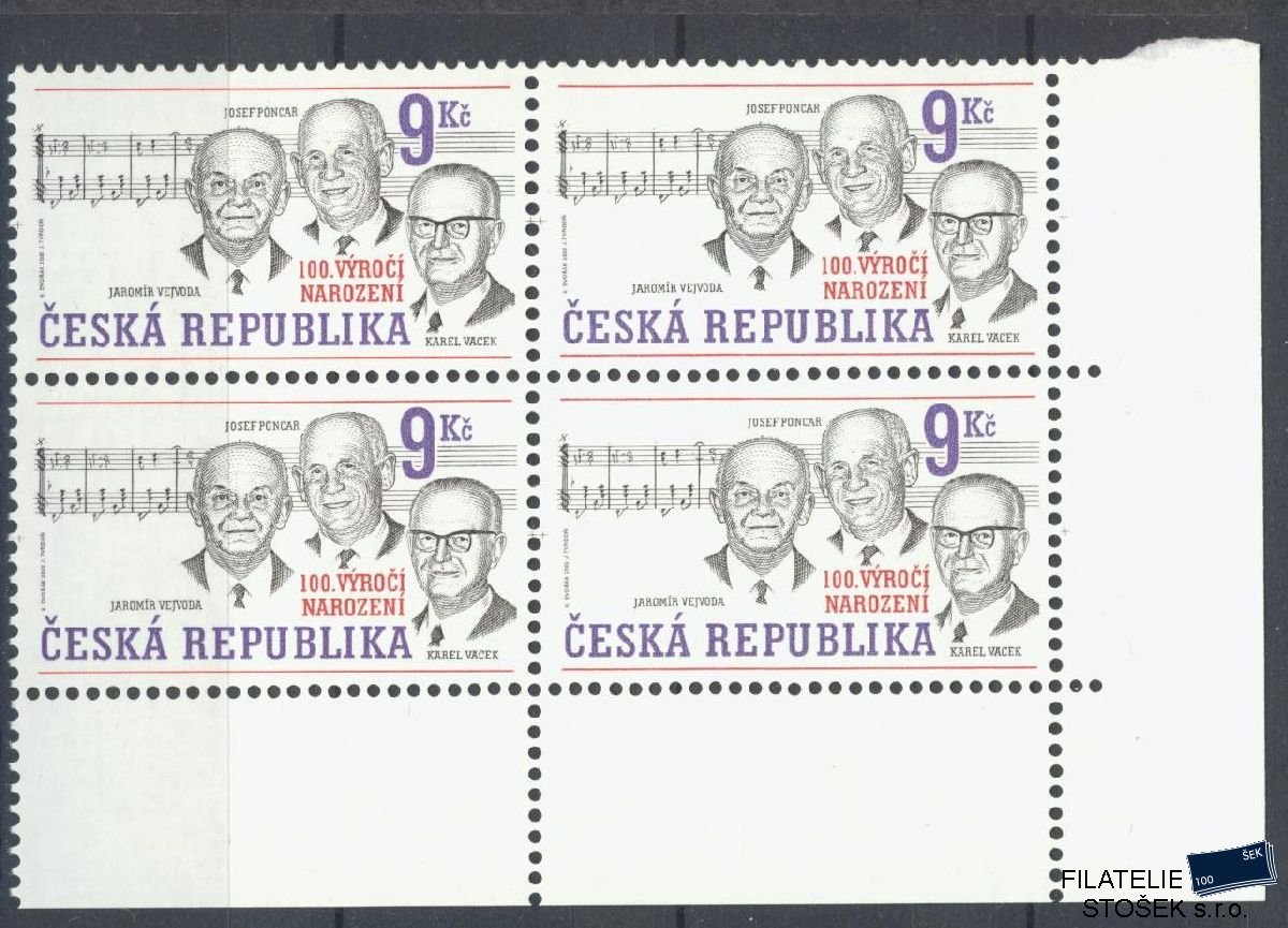 Česká republika známky 316 4 Blok