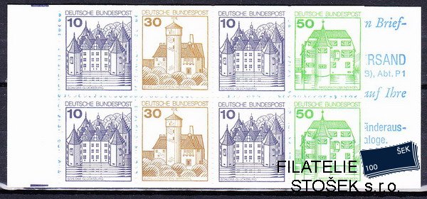 Bundes známky Mi 0913-4+938 (MH 22)