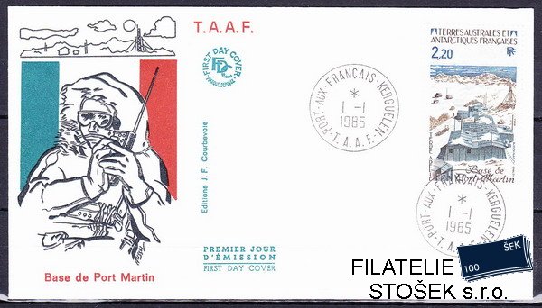 Antarktida francouzská známky Mi 0203 razítko Iles Kergeulen