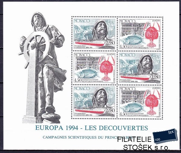 Monako známky Mi 2178-9 (Bl.63)
